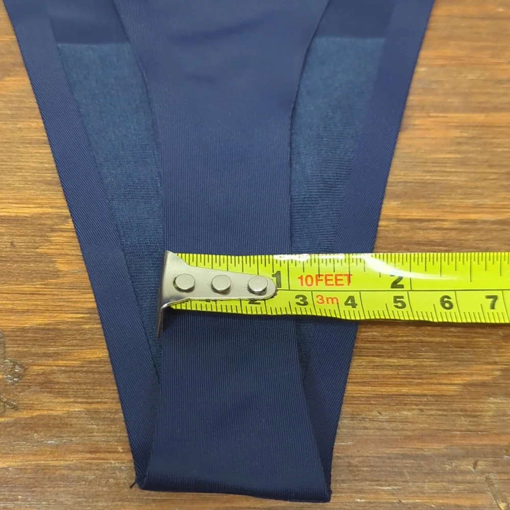 Aiden & Ava Large Silky Thong, Lace Side accent Panty Navy Blue NWT - Picture 4 of 5